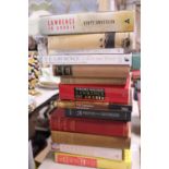 A selection of assorted books all related to T E Lawrence