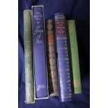 Four assorted Folio Society books and one other