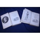Two volumes 'Napoleon in Exile, a Voice from St Helena' published by Jones and co dated 1827