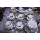 A large Gladstone bone china tea service, shipping unavailable