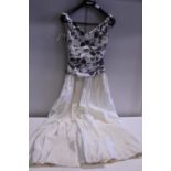 A ladies vintage evening gown by Jean Allen of London size 12