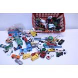 A job lot of assorted playworn die-cast and other