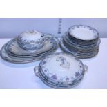 A late Victorian dinner service, shipping unavailable