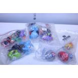 Two complete sets of Burger King Silly Slammers and a set of Marvel kids Spiderman Toys produced for