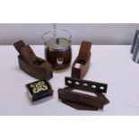 A selection of treen items