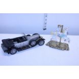 A collectible Franklin Mint 1925 Rolls Royce Silver Shadow model and one other