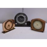 Three assorted 1930s mantel clocks