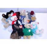 A selection of collectable TY bears