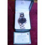 A cased Flying Scotsman limited edition chronograph wristwatch. With COA