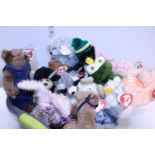 A selection of collectable TY bears