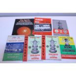 A selection of assorted FA Cup and semi final programmes