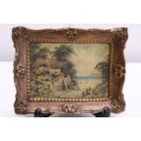 A antique minature painting on Gesso