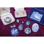 A selection of vintage costume jewellery including Ciro