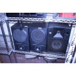 Three assorted vintage speakers (untested), shipping unavailable