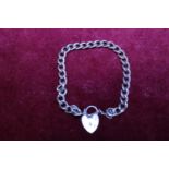 A 925 silver padlock bracelet