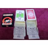 Two sets of vintage playing cards & one other