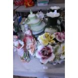 A job lot of vintage ceramics including figurines, shipping unavailable