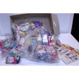 A large selection of collectable McDonald's Barbie toy sets from the 1990s