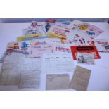 A job lot of assorted mid Century and earlier French ephemera including a citation from the French
