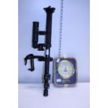 A good quality barometer with a rope surround and a good quality Mono Pod that has been adapted to