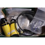 A selection of assorted leak detection accessories