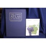 A large Times Atlas of the World & The World atlas of wine.