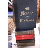 A selection of books all relating to Napoleon & The battle of Waterloo