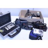 A selection of assorted camera equipment