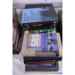 A large selection of military related books. Shipping unavailable.