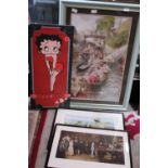 A selection of framed artwork etc. Shipping unavailable.