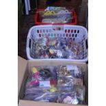 Two boxes of collectible McDonalds toys (mostly full sets)