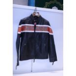 A leather Harley Davidson jacket size M