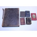 A selection of assorted antique Bibles etc