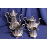 A good quality silver plated tea service
