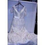 A CB Lucy Loo wedding dress size 12 with accessories