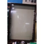 A glazed display cabinet. 82cm x 55cm. Postage unavailable