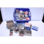 A box full of assorted boxed screws & fixings. Postage unavailable