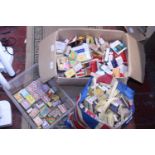 A large selection of vintage matchboxes & cigarette packets