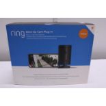 A Ring plug-in security camera