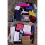 A job lot of assorted jewellery boxes etc