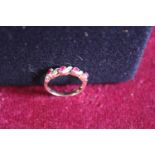 A Ladies ruby & diamond 9ct gold ring