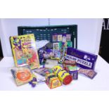 A selection of assorted Cadburys toys and advertising