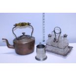 A selection of assorted metal wares etc