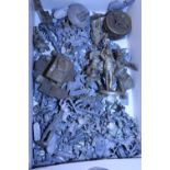 A box full of assorted War Hammer figurines etc a/f