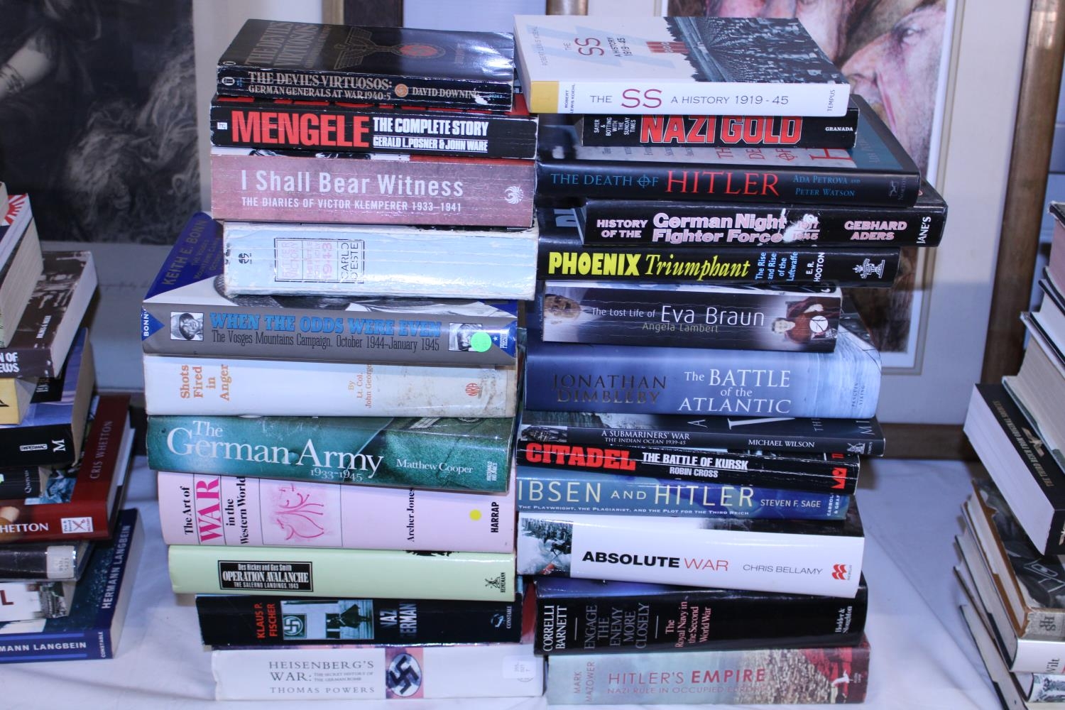 A large selection of books mostly related to WW2 etc. Shipping unavailable