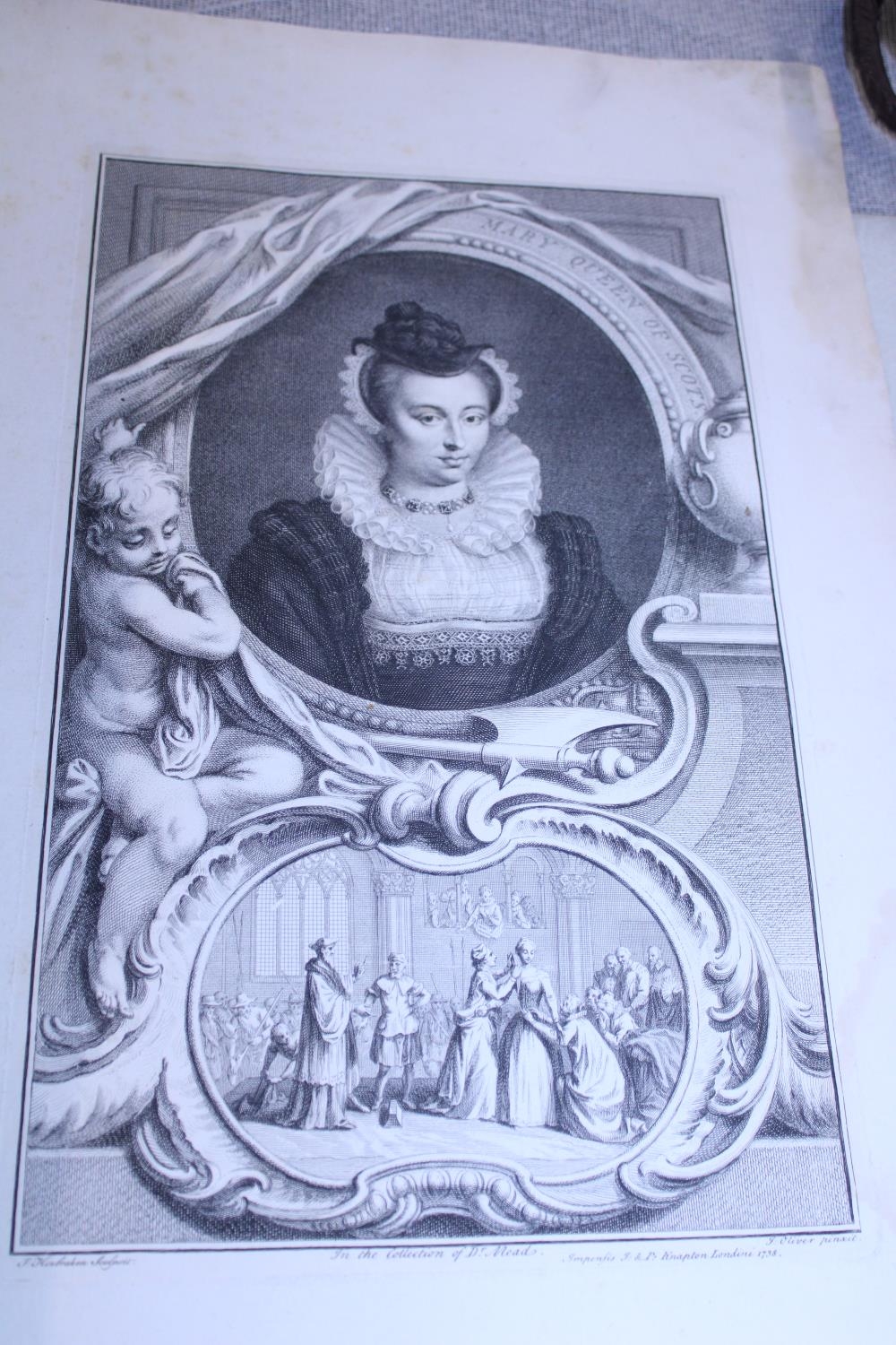 A 1738 engraving of Mary Queen of Scots