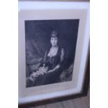 A large lithograph of The Princess of Wales. Shipping unavailable