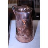 A arts and craft period Joseph Sankey copper jug