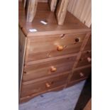 A chest of pine drawers (three draws) Shipping unavailable