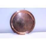 A arts and crafts period copper tray